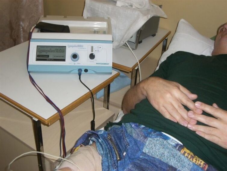 Physiotherapy procedures to treat prostatitis