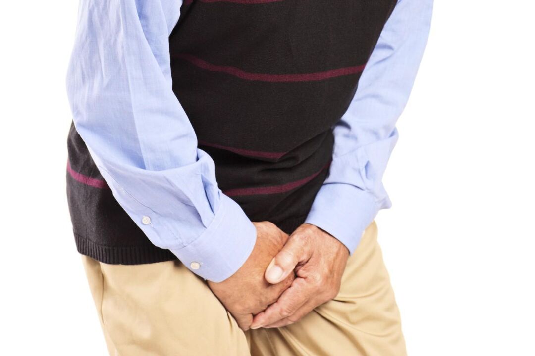 Men with congestive prostatitis suffer from pain or severe pain in the groin area