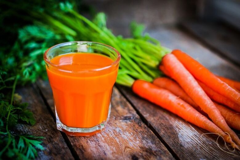 Carrot juice treats prostatitis