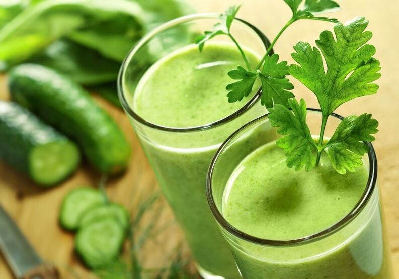 Cucumber juice plus parsley to treat prostatitis